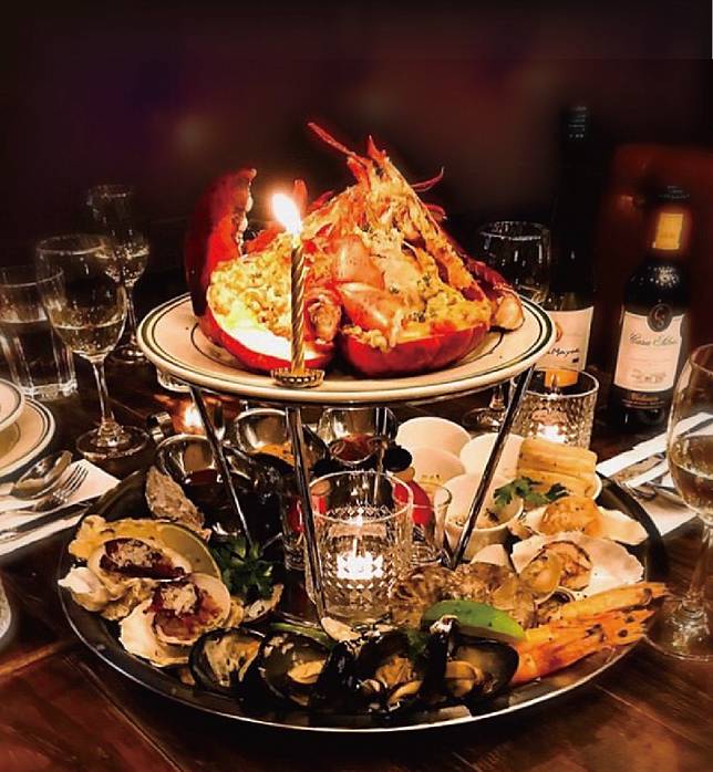  ▲	兩層龍蝦海鮮塔 (圖/紐約美式龍蝦牛排餐廳)