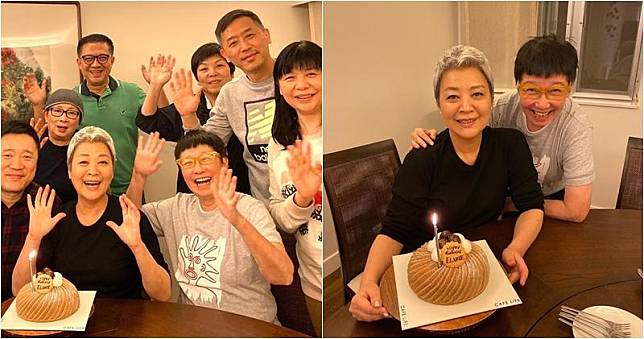蘇施黃邀請大班好友為金燕玲慶祝65歲生日。（蘇施黃Instagram圖片 / 明報製圖）