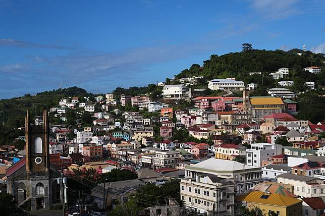 This photo taken on Jan. 7, 2025 shows a city view of St. George's, Grenada. (Xinhua/Zhao Kai)