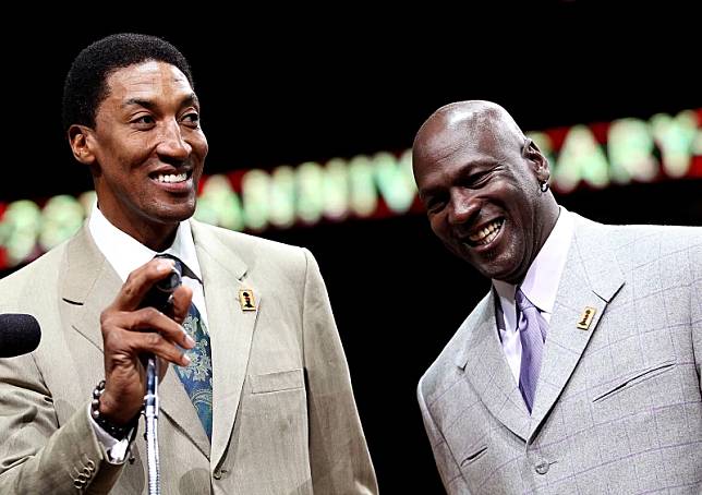 朋（Scottie Pippen）過去聯手締造公牛王朝自曝跟喬丹不是朋友。法新社