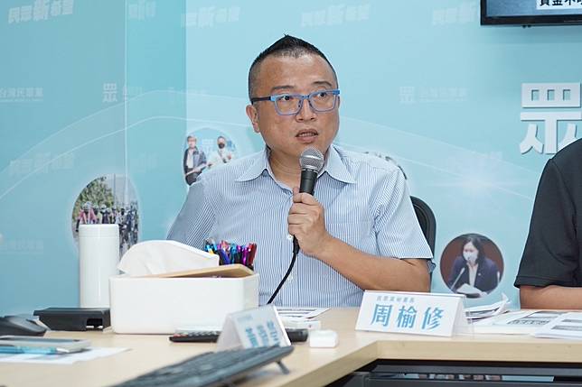 民眾黨秘書長周榆修(圖)表示，柯文哲決定不交保，這就表示用實際行動對檢調「跟你們槓上了，就來查吧。」資料照片。(圖：民眾黨提供)