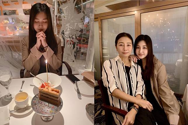 方文琳幫女兒齊薇慶祝23歲生日。(大創紅國際提供)