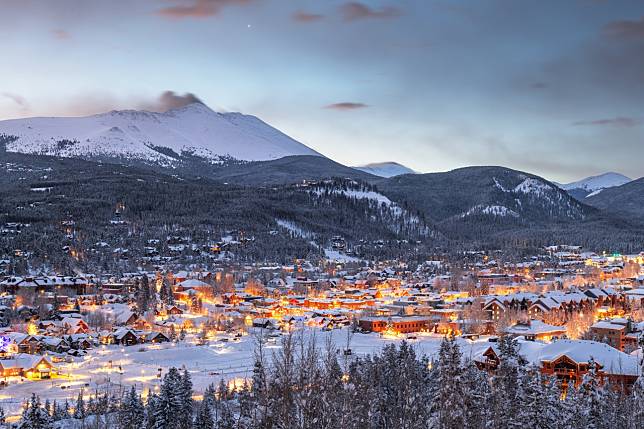 Breckenridge是座古老礦城，後來因為滑雪而聞名。圖片來源：Shutterstock/ / 達志影像  
