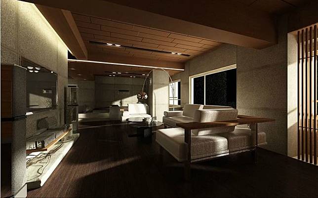日式風格的客廳