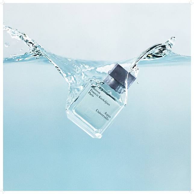 Maison Francis Kurkdjian(MFK) Aqua Universalis永恆之水淡香水情境圖。