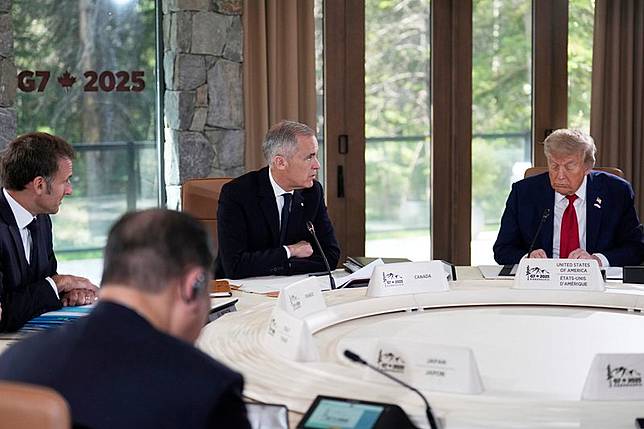 2025年6月16日，G7峰會在加拿大登場。（資料照，美聯社）