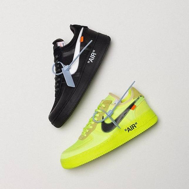 Off-White x Nike Air Force 1 Low 圖片來源：<a href=