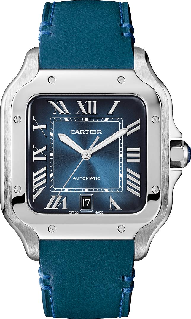 Santos de Cartier Gradient Blue by Cartier. (Photo: Courtesy of Cartier)