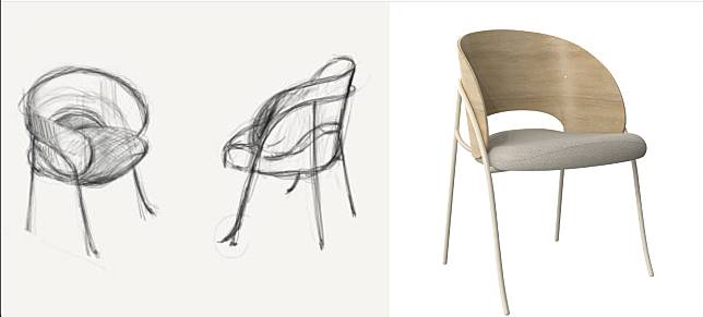 AB Concept and Gebrüder Thonet Vienna's Hagu chair.