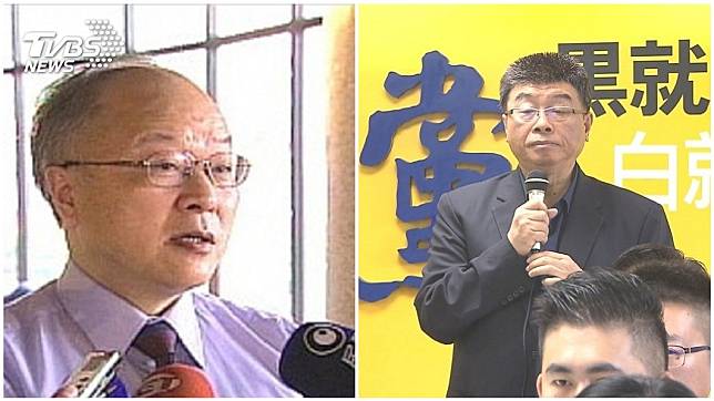 郭冠英現身中選會稱說代表共產黨監督台灣的選舉，對此邱毅被問到此事，他說自己和郭冠英不認識。(合成圖／TVBS)