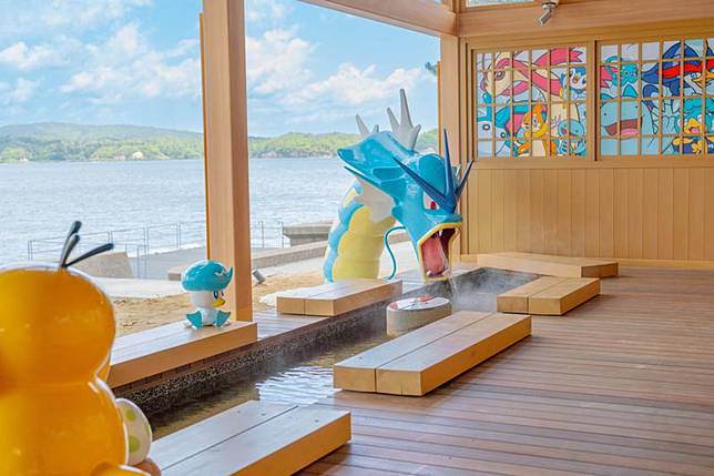 變身後的「和倉寶可夢足湯」華麗回歸。（翻攝自石川県の観光／旅行サイト）