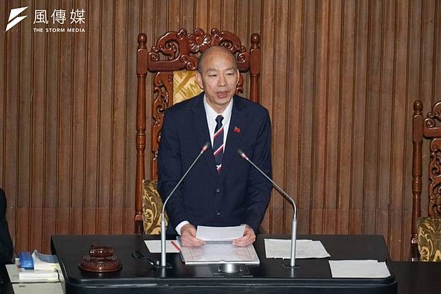 立法院長韓國瑜24日宣布立法院大法官同意權投票結果。（蔡親傑攝）