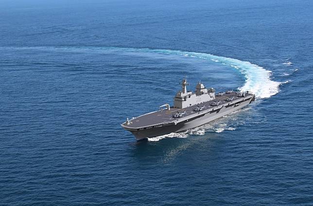 南韓海軍「獨島級」兩棲攻擊艦二號艦「馬羅島號(LPH-6112)」將參與2023「護身軍刀」軍演。 圖：翻攝韓國KJCLUB (資料照片)