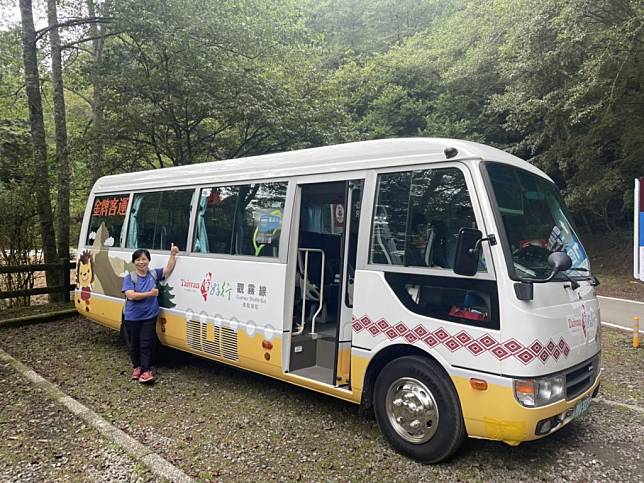 台灣好行觀霧線受到民眾好評，新竹林管處假日將開加班車，歡迎民眾多加利用。(記者彭新茹攝)