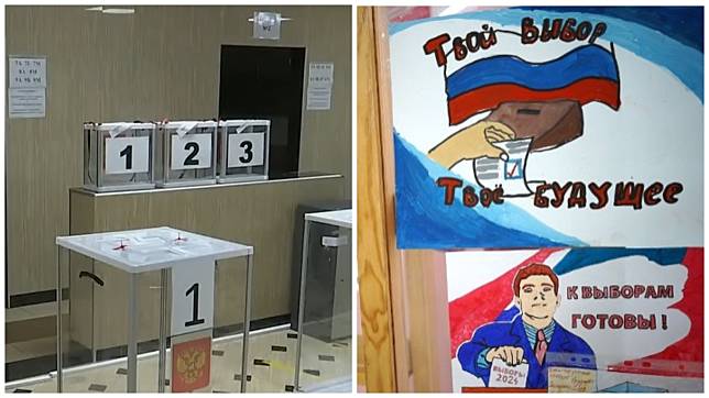 一名俄羅斯女子在選票上寫「反對戰爭」，被監禁8日兼罰款 。