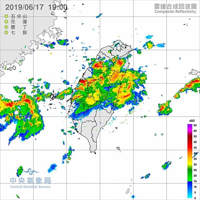 氣象局預估，週末將有鋒面靠近台灣，屆時全台天氣都會變極不穩定、降雨機率也會提高。(中央氣象局提供)