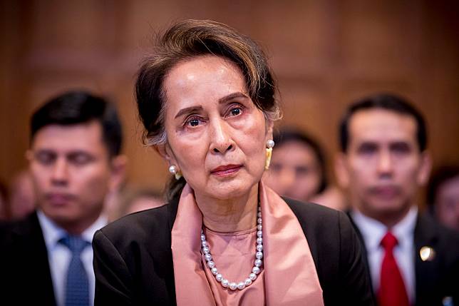 緬甸軍政府宣稱翁山蘇姬涉嫌收賄，若翁山蘇姬遭到定罪，恐被長期監禁。（資料照）    圖：翻攝國際法院官網