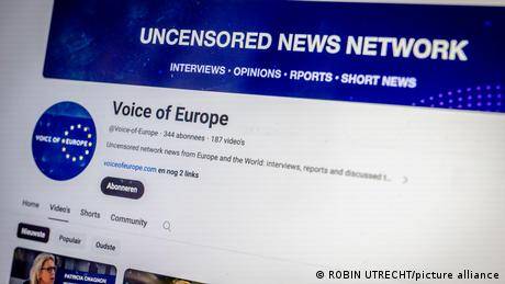 歐盟國家決定對的新聞平台歐洲之聲(Voice of Europe)實施制裁