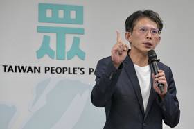 民眾黨團總召黃國昌。（張哲偉攝）