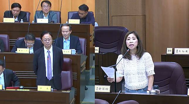 桃園市議員舒翠玲建議，市府可制定自治條例，對兒童使用手機進行管控。圖：翻攝自桃園市議會