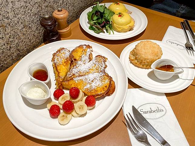 
<p>Sarabeth’s的標準經典餐點法式吐司。（圖片提供：<a href=