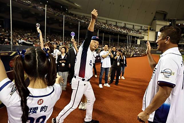 中華首戰擊敗南韓。(圖：賴郁泰攝)