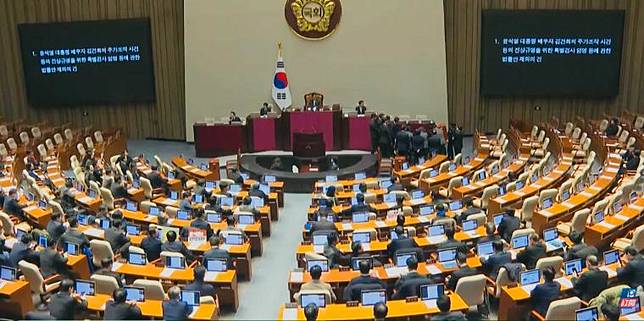 南韓國會彈劾案未過關，讓尹錫悅得以暫時保住總統職位。（照片來源/網路截圖）