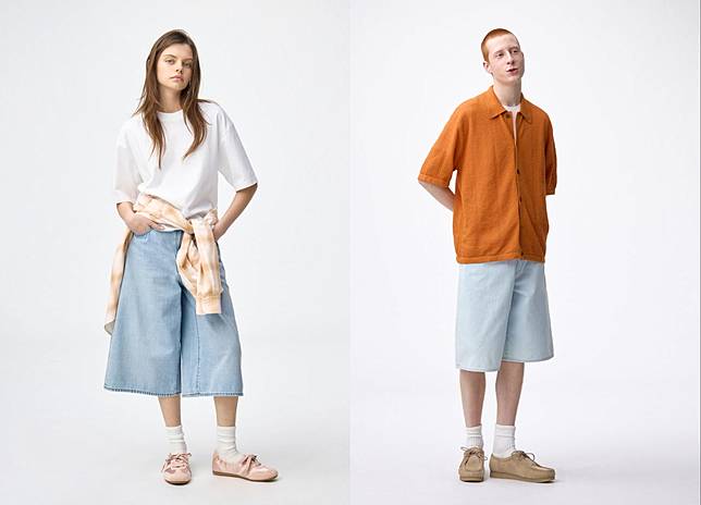 GU女裝Jorts牛仔短褲（左）、Jorts牛仔短褲（右）限定價590元。品牌提供