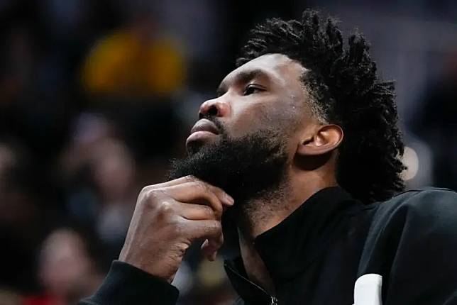 ▲費城76人當家中鋒Joel Embiid，針對費城當地媒體的批評做出回應，反擊表示，自己已經為這座城市付出太多。（圖／美聯社／達志影像）