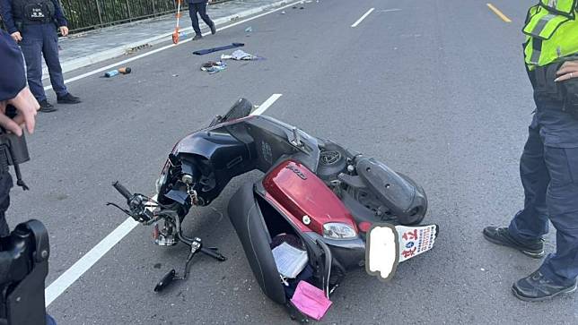 台南南科外離奇車禍釀1死1傷。讀者提供