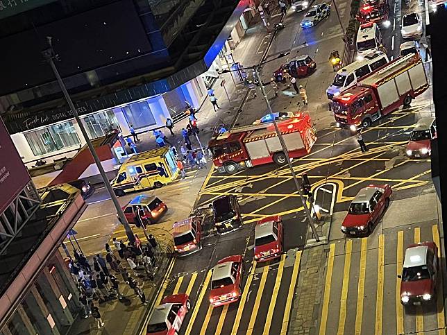 旺角凌晨發生致命交通意外。(香港突發事故報料區)
