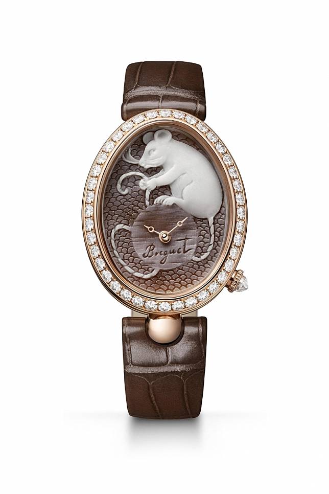 寶璣那不勒斯系列 Reine de Naples 8955 Cammea 鼠年限量腕錶，價格NT2,322,000