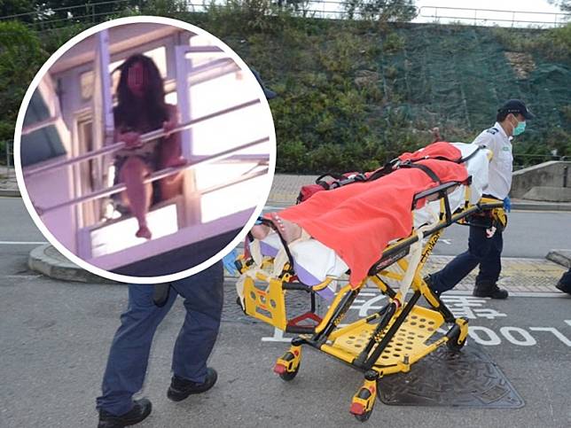 一名38歲女子疑感情問題於安泰邨企跳獲救。