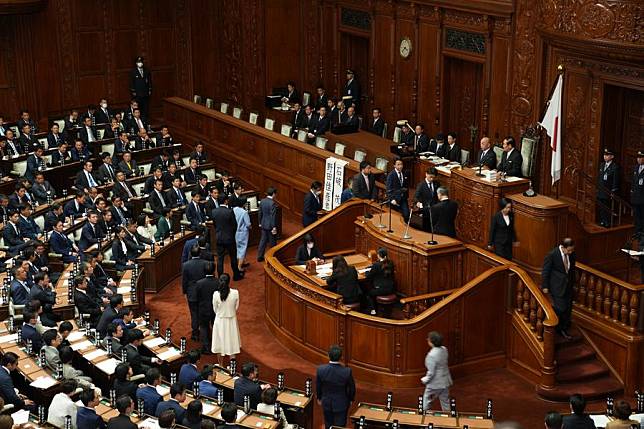 Lawmakers attend a session at the House of Representatives of the National Diet in Tokyo, Japan, Nov. 11, 2024. (Xinhua/Zhang Xiaoyu)