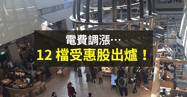 【籌碼K晨報】電價決議調漲...平均漲幅 8.4%，兩族群受惠 → 12 檔股價漲勢強！