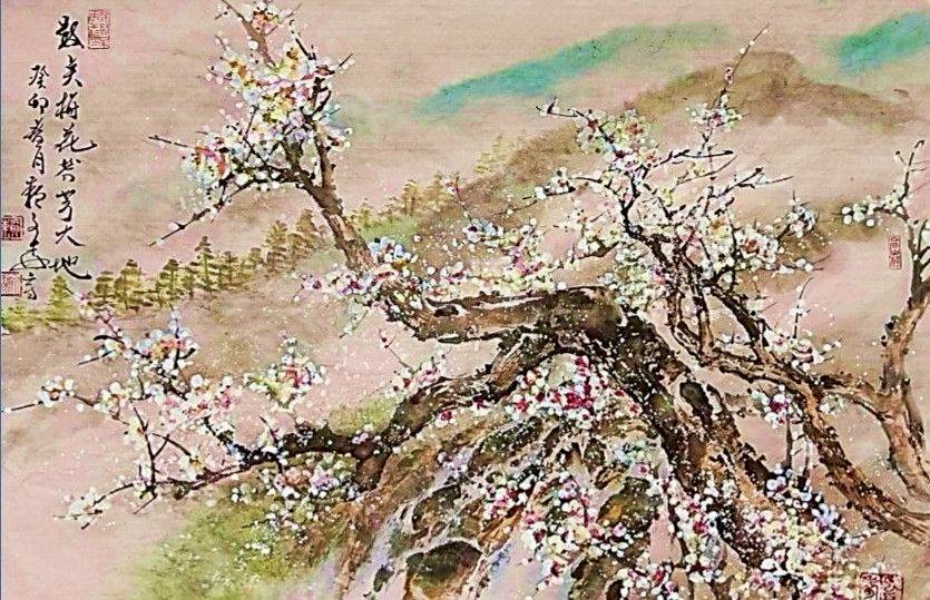 梅花萬杂墨 写意水墨梅花15图，画梅笔带香！