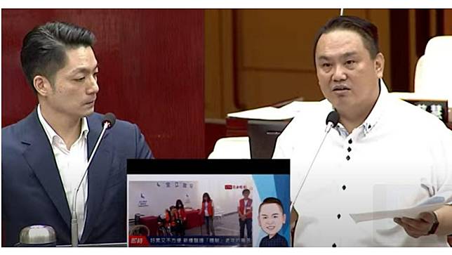 國民黨台北市議員陳重文（右）突遭廉政署搜索約談。翻攝陳重文臉書