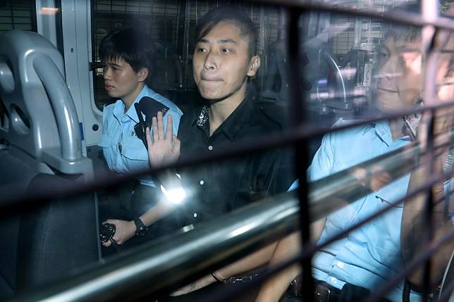 Amy Pat appears at the Eastern Court in police custody on Tuesday. Photo: K. Y. Cheng