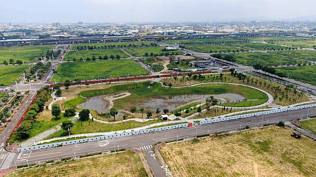 ▲台中市「第14期美和庄市地重劃區」空拍圖。（圖／台中市政府官網）