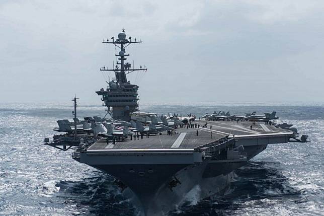 The USS John C. Stennis is one of three US aircraft carriers that sailed through the South China Sea last year. Photo: MCSA Justin Rayburn/Navy