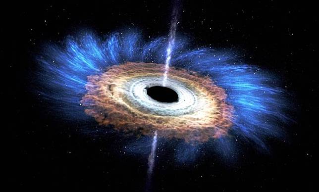 將音波數據聽覺化，NASA讓你聽到黑洞聲音。圖為黑洞的藝術想像圖。(圖擷取自NASA官網)
