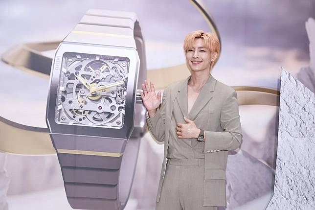 炎亞綸今帥氣出席錶款活動。彭欣偉攝