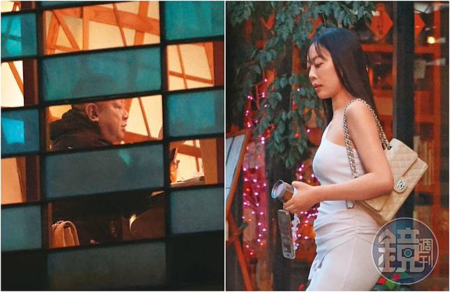 從波蘭返國，李雅楹（右圖）不到一天又出門，為了赴宴先去做美容。而宣昶有（左圖）已經在餐廳包廂內等候。