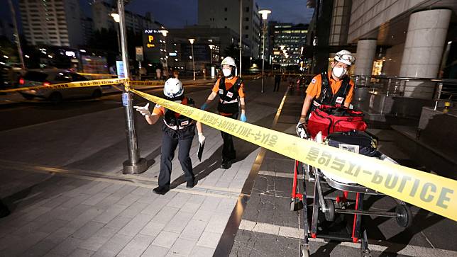 南韓京畿道昨日發生隨機攻擊事件，14人輕重傷。路透社
