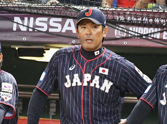 世界12強棒球賽日本隊總教練稻葉篤紀。（圖／記者葉政勳攝）