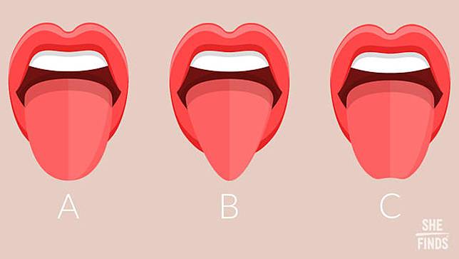 ▲人類的舌頭形狀分成 3 大類型，可以從吐舌瞬間一秒看出你的真實性格。（圖／翻攝自 she finds ）