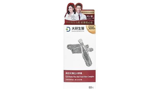 由陳美鳳代言的大研生醫產品「納豆紅麴Q10」使用小林製藥原料，目前已經下架。翻攝網路