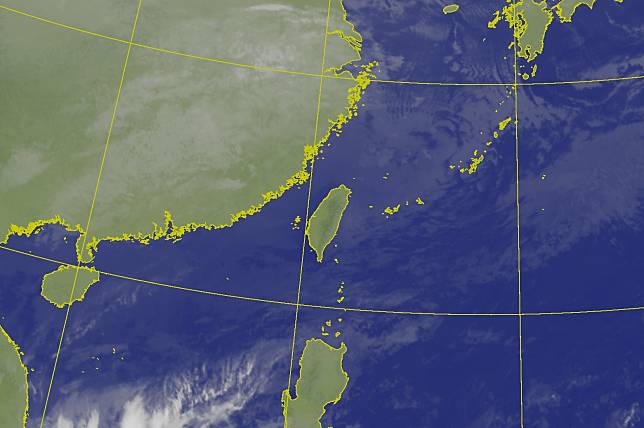 大陸冷氣團影響，迎風面北部、東半部及馬祖降雨機率較高，其中在宜蘭、基隆北海岸及大臺北山區降雨較廣泛，且有局部大雨發生的機率，中南部地區及澎湖、金門多雲到晴。（圖：氣象署網站）