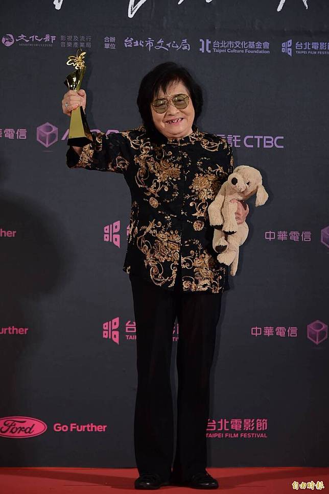 劉引商2019年以《帶媽媽出去玩》獲台北電影獎最佳女主角。(資料照，記者胡舜翔攝)