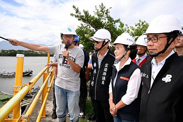 林姿妙視察五結防潮閘門工程備戰山陀兒颱風